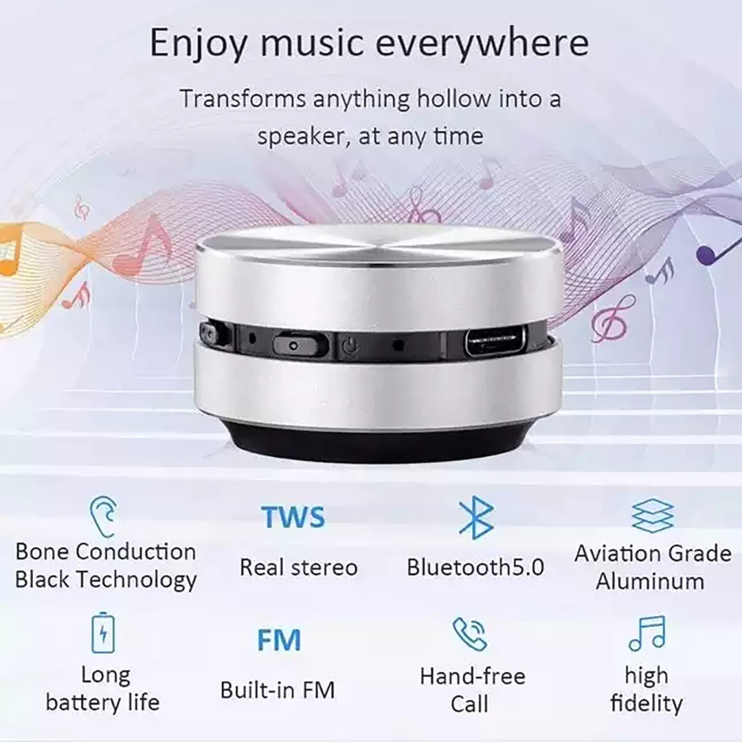 Mini Bluetooth-speaker die overal te bevestigen